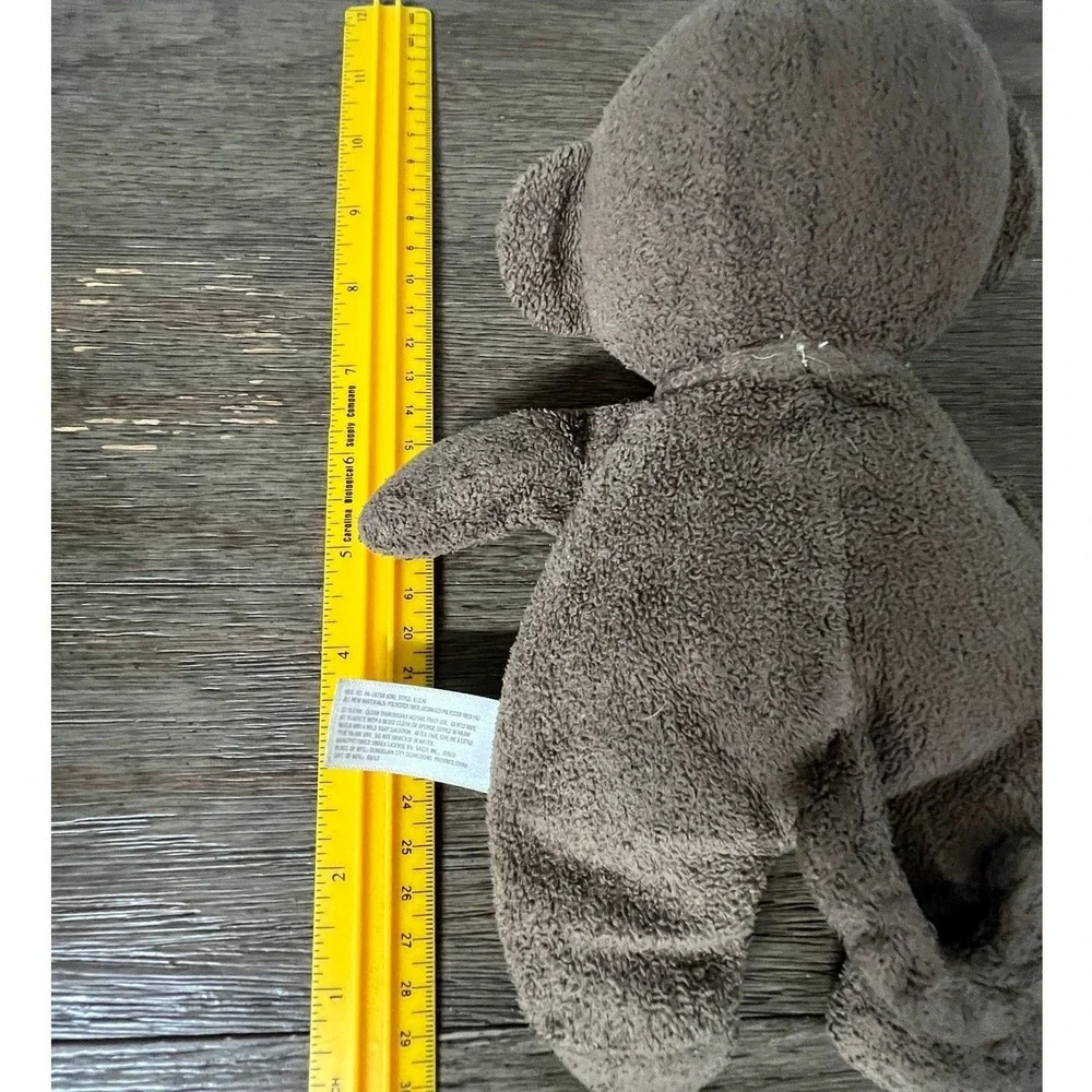 Carters Brown Monkey Plush Stuffed Animal Curly Tail Embroidered‎ Face